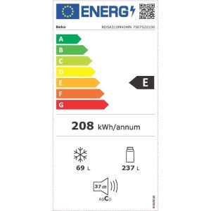 Réfrigérateur congélateur en haut Beko RDSA310M40WN – Image 4