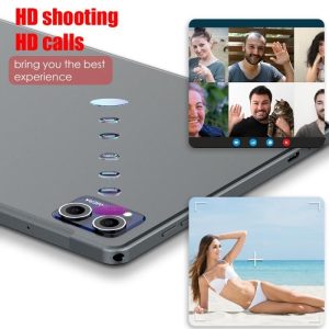Tablette Tactile UVERBON 10,1"- 6 Go+ 128Go-Android 13.0-dix Core-Wifi 5G-Dual SIM -Caméra 8MP+13MP -avec clavier bluetooth-Gris – Image 3