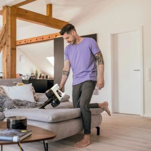 NEW KARCHER VC 4 Cordless myHome - Aspirateur balai sans fil - Autonomie 30 min - silencieux - brosse électrique - mode boost – Image 4
