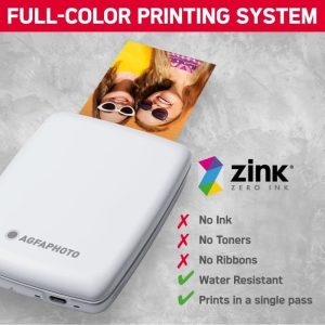 AgfaPhoto Mini P.2 - Pack Imprimante Portable Zink Photos Instantanées + Recharge 30 Photos 75x50 mm - Sans Encre - Smartphones – Image 4