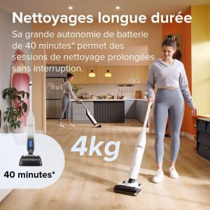 Roborock Flexi Lite -Aspirateur Balai Eau et Poussière-Conception FlatReach™ -17000Pa Nettoyant/Séchage Automatique – Image 6